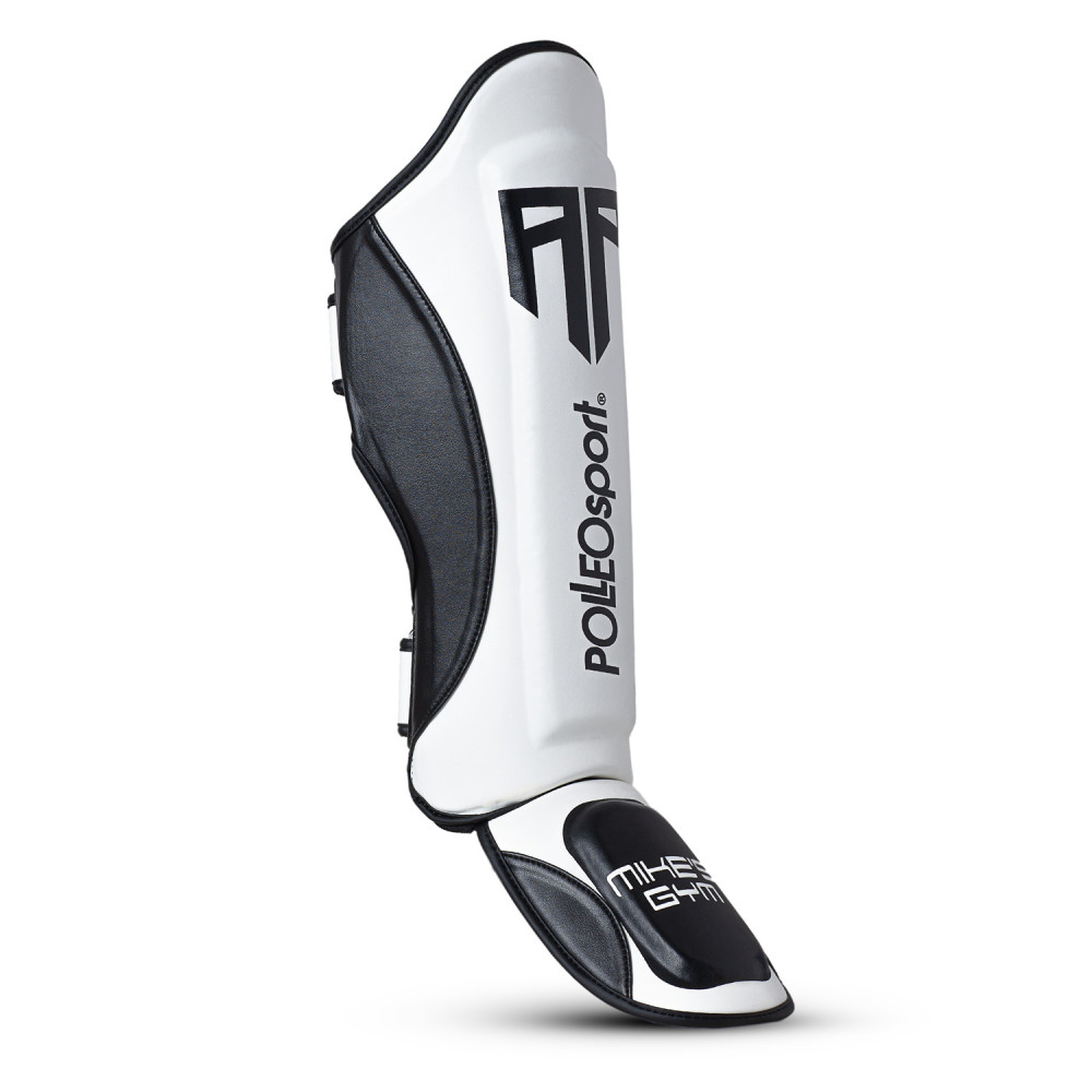 Polleo x AP Shinguards, White/Black Polleo x AP Shinguards, White/Black