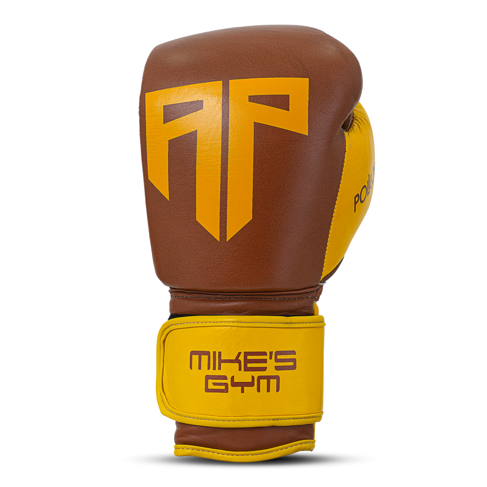 Polleo x AP Boxing Gloves Leather, Golden/Yellow Polleo x AP Boxing Gloves Leather, Golden/Yellow