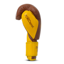 Polleo x AP Boxing Gloves Leather, Golden/Yellow