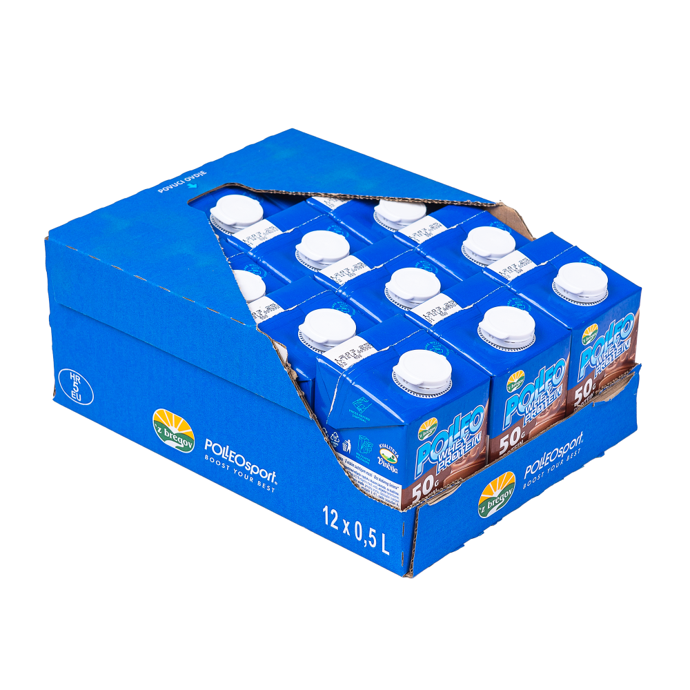 Polleo Whey Protein Shake, Chocolate, 500 ml Polleo Whey Protein Shake, Chocolate, 500 ml