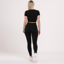 Flux Seamless Crop Top, Black, zoe