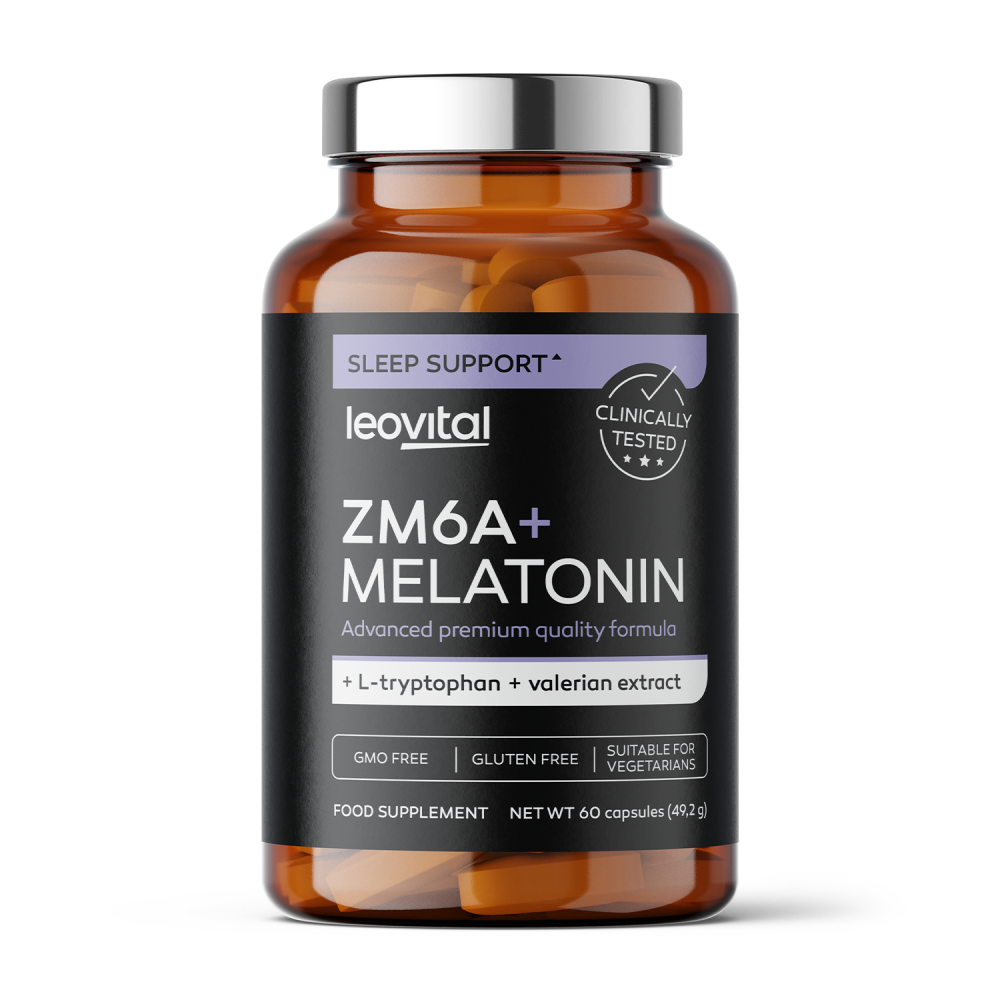 ZMA + Melatonin, 60 capsules, Leovital ZMA + Melatonin, 60 capsules, Leovital
