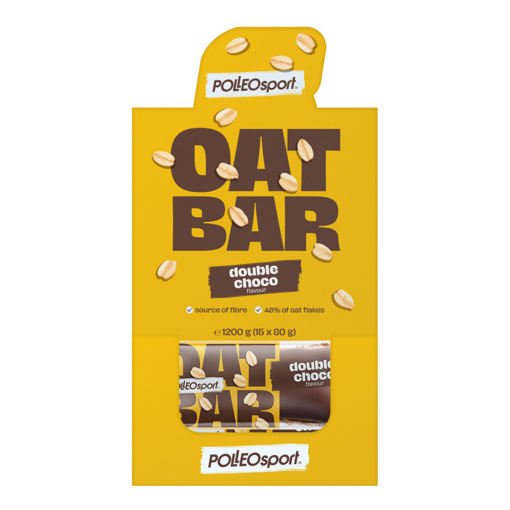 Polleo Sport Oat Bar, Double Chocolate, 80 g Polleo Sport Oat Bar, Double Chocolate, 80 g