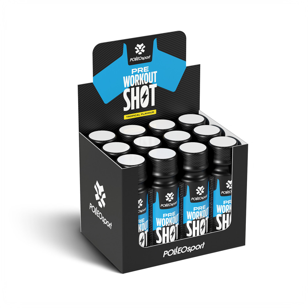 SHOT Pre-Workout, Lemon, Lime, 80 ml, Polleo Sport