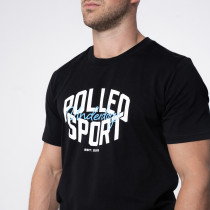 Polleo Men's Force Signature Logo Short Sleeve T-Shirt, Black, Polleo