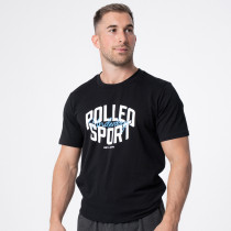 Polleo Men's Force Signature Logo Short Sleeve T-Shirt, Black, Polleo