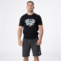 Polleo Men's Force Signature Logo Short Sleeve T-Shirt, Black, Polleo