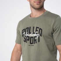 Polleo Men's Force Signature Logo Short Sleeve T-Shirt, Green, Polleo