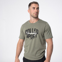 Polleo Men's Force Signature Logo Short Sleeve T-Shirt, Green, Polleo