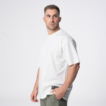 Polleo Men's Forge Oversized Short Sleeve T-Shirt, White, Polleo Sport