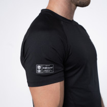 Polleo Men's Titan Technical Short Sleeve T-Shirt, Black, Polleo Sport