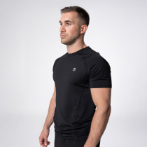 Polleo Men's Titan Technical Short Sleeve T-Shirt, Black, Polleo Sport