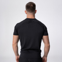 Polleo Men's Titan Technical Short Sleeve T-Shirt, Black, Polleo Sport