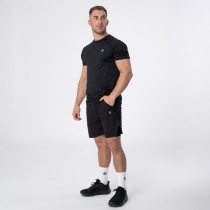 Polleo Men's Titan Technical Short Sleeve T-Shirt, Black, Polleo Sport